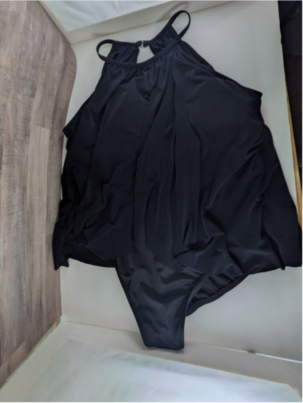 MAGICSUIT Black Halter One Piece Swimsuit Size 16